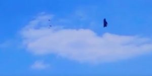 Is this the Black Knight satellite releasing two ships, close to the ground? That is for all of you to decide on your own. 